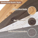 Axeman Floating Shelves for Wall, 8 Inch Deep Rustic Solid Elm Wood Wall Shelves for Storage, Wall Mounted Display Shelving with Invisible Heavy-Duty Metal Bracket, 36'' Width Set of 2, Grey by CozyNest Decor
