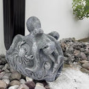 Real Octopus Sculpture Gutter Downspout Extender,Garden Statue Ornament,Decor Downspout Diverter,Perfect Rain Diverter for 3"x4" Downspouts, Eco-Friendly Resin,Perfect Outdoor Decor Gift by GreenHaven Gardens