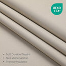 Joydeco 90 Inch Blackout Curtains for Bedroom, Thermal Insulated Black Out Curtains 2 Panels Set, Room Darkening Drapes for Living Room Window Rod Pocket Back Tab (W37 x L90 Inch, Light Beige) by TinyTreasures Baby Boutique