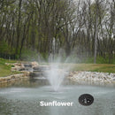 HALF OFF PONDS Floating Fountain – 1.75 HP Pond Aerator with 200' Cord – 14,800 GPH Water Pump – 11 Spray Patterns - Energy-Efficient – for Large Ponds, Lakes & Water Gardens by GreenHaven Gardens