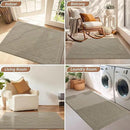 BEQHAUSE Dirt Trapper Door Mat 24" x 36", Doormat Non-Slip Entryway Rugs Washable, Dog Door Mat Stain Resistant and Absorbent Welcome Floor Mat for Front Back Door, Muddy Wet Shoes & Paws, Beige by CozyNest Decor
