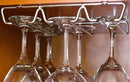 DecoBros Under Cabinet Wine Glass Stemware Rack Holder, Chrome by CozyNest Decor