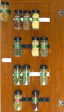 Simple Houseware 30 Spice Gripper Cabinet Holder - 6 Strips, Holds 30 Jars by CozyNest Decor