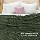 Bedsure GentleSoft Blankets Queen Size for Bed - Super Soft Cozy Blanket for Women Men Girls, Large Fuzzy Fleece Throw for Bedroom Decor, Bronze Green, 90x90 Inches by CozyNest Decor