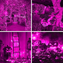 weillsnow Pink Halloween Lights Outdoor, 164 FT 500 LED String Lights Plug in, 8 Modes Waterproof Fairy Lights for Valentines Day, Halloween, Party, Wedding, Bedroom, Garden Decorations by GreenHaven Gardens