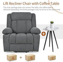 Oversize Power Lift Recliner Chair for Big and Tall with Extended Footrest, Large Electric Lift Chairs, 400lbs Capacity, Remote Control, Cup Holders & Side Pockets by CozyNest Decor