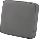 Classic Accessories Montlake Water-Resistant 25 x 18 x 4 Inch Patio Lounge Back Cushion, Light Charcoal Grey, Outdoor Loveseat Cushions by GreenHaven Gardens