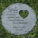 Let's Make Memories Personalized Memorial Stone - Sympathy Garden Marker - Durable, Weather-Resistant Cast Resin - Engraved with Your Loved One's Name - Personalized Condolences - 12" Diameter by CozyNest Decor