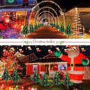 Retisee 6 Pack Solar Christmas Tree Pathway Lights Decorations Outdoor LED Snowflake Lights 8 Modes Prelit Small Christmas Tree Waterproof Solar Stake Lights for Garden, Yard, Lawn, Cemetery by GreenHaven Gardens