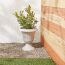 PL20TP Classic Traditional Plastic Urn Planter Indoor/Outdoor, 10" x 12", Taupe by GreenHaven Gardens