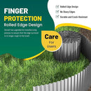 Corrugated Metal Garden Edging, 6"×40Ft Durable Landscape Border for Garden, Lawn, Flower Beds and Paver Edging (Gun Silver) by GreenHaven Gardens