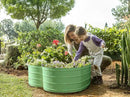 Galvanized Raised Garden Beds Outdoor // Planter Raised Beds for Gardening, Vegetables, Flowers // Large Metal Garden Box (Light Green) // Tool-Free Assembly by GreenHaven Gardens