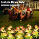 SunKite Solar Garden Lights, Solar Flowers Lights with Glowing Flowers & Stems, Upgraded Solar Panel, Solar Lights Outdoor for Garden,Yard Patio Pathway Decor, Gift for Mother （2 Pack） by GreenHaven Gardens