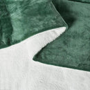 Amazon Basics Reversible Sherpa Comforter Set with Pillow Sham, Green, Queen/Full by CozyNest Decor