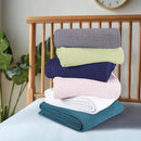 BELIZZI HOME 100% Cotton Bed Blanket, Breathable Bed Blanket Twin Size, Cotton Thermal Blankets Twin, Perfect for Layering Any Bed for All Season, Sage Green by CozyNest Decor