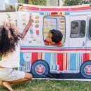 Melissa & Doug Fabric Double-Sided Food Truck Play Tent - Ice Cream and BBQ Role Play Toy Food Truck Tent, for Kids Ages 3+ by TinyTreasures Baby Boutique