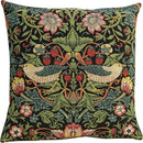 Charlotte Home Furnishings Throw Pillow Covers, Decorative Boho Pillow Covers for Couch, Living Room, Black Strawberry Square Cushion Cases 18x18 in, European Cotton Jacquard Woven, Cozy Bedroom Decor by CozyNest Decor