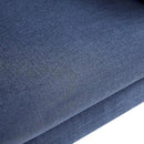 HUIMO Button-Tufted Accent Chairs Set of 2,Upholstered Reading Living Room Chair,Mid Century Modern Chair with Linen Fabric, Club Chair,Comfy Arm Chairs for Living Room,Bedroom,Dark Blue by CozyNest Decor