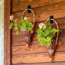 Ceiling Hooks for Hanging Plants: Iron Plant Bracket for Wall Mount - Metal Plant Hanger Indoor Hooks - 4 Pack by GreenHaven Gardens