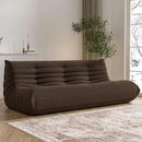 Big Bean Bag Chairs for Adults, 3 Seater Large Bean Bag Chair Sofa, Fireside Chair Lazy Sofa Chair with High Density Comfortable Foam, Modern Bean Bag for Living Room, Bedroom, Office (Coffee) by CozyNest Decor