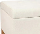 Joveco Storage Ottoman Bench, 51" Rectangle Long Bench, for Bedroom, End Foot of Bed, Living Room, Entryway, Beige by CozyNest Decor