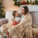 GONAAP Fuzzy Faux Fur Throw Blanket Tie-dye Beige Super Soft Cozy Plush Fuzzy Shaggy Blanket for Couch Sofa Bed (Tie-dye Beige, Throw(50"x60")) by CozyNest Decor