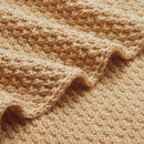 Amazon Basics Chunky Cable Knit Throw Blanket for Couch, Sofa, Bed, Lightweight Soft Cozy, Sand, 50"x 60" by CozyNest Decor