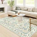 Wonnitar Large Washable 8x10 Rug, Boho Living Room Rug 8 x 10, Soft Floral Carpet for Bedroom Non Slip, Indoor Soft Beige Carpets for Dining Room Apartment Office by TinyTreasures Baby Boutique