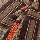 NEWLAKE Cotton Patchwork Bedspread, 3-Piece Bedding Quilt Set with Real Stitched Embroidery, Reversible Matelasse Bed Coverlet Set,Bohemian Farmhouse,Queen Size by CozyNest Decor