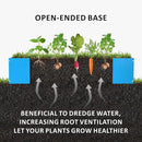 HDPE Raised Garden Bed 47.24 * 24.4 * 9.65 in,Vegetable Planter Bed Outdoor,Elevated Horticulture Planter Bed,Waterproof,Rot-Resistant and Non-Cracking Above Ground Garden Bed(Pacific Blue) by GreenHaven Gardens
