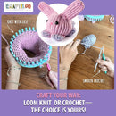 CRAFTILOO Loom Knitting and Crochet kit for Kids Crochet kit for Beginners Knitting kit for Beginners Knitting Loom Learn to Crochet Kits for Adults Beginner by TinyTreasures Baby Boutique