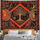 Lunerfex Tree of Life Sun Moon Stars Wall Tapestry, Cosmic Harmony Symbol Tapestries for Home Decor, Mystical Tapestry 60x44 Inch by CozyNest Decor