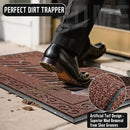 Yimobra Welcome Mat, Heavy Duty Sturdy Door Mats for Home Entrance Outdoor Indoor, Front Doormat for Outside Patio Floor Entry Porch Garage Office, Waterproof, Low Profile, 60 x 36, Maroon by CozyNest Decor