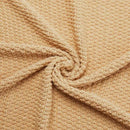 Amazon Basics Chunky Cable Knit Throw Blanket for Couch, Sofa, Bed, Lightweight Soft Cozy, Sand, 50"x 60" by CozyNest Decor