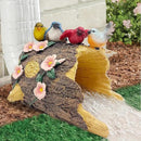 Bird Gutter Downspout Statue, Splash Block, Eco-Friendly Resin Decorative Gutter Extension Downspout, 3x4 Inch Gutter Extender Diverter, Rain Gutter Guard & Noise Dampener, Ideal Outdoor Gift by GreenHaven Gardens