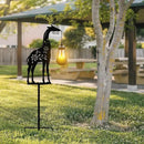 Solar Giraffe Garden Stakes Outdoor Solar Decor Metal Giraffe Holding Solar Lantern Decorative Garden Metal Animal Stakes Outdoor Giraffe Silhouette Stakes by GreenHaven Gardens