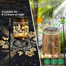 KY&BOSAM Solar Lanterns Outdoor Waterproof Rose Hummingbird Garden Decor Birthday Gift for Women Mom Grandma Hangings Solar Lights Metal Diwali Decoration Outside Lantern for Yard Patio Backyard Porch by GreenHaven Gardens