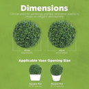 DRAY Premium 16.14" Faux Boxwood Balls – Set of 2 Artificial Topiary Spheres for Outdoor & Indoor Use – Realistic, UV-Resistant, Weatherproof Decorative Greenery – Check Measurements by CozyNest Decor