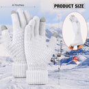 Geyoga 2 Pairs Women's Winter Touch Screen Gloves Soft Warm Fleece Lined Knit Elastic Cuff Winter Texting Gloves by TinyTreasures Baby Boutique