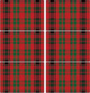 Christmas Placemats Set of 6 Red and Green Plaid Plastic Table Mats Recyclable Place Mats Washable Farmhouse Holiday Table Decoration for Indoor Outdoor Christmas Party Kitchen Dining by CozyNest Decor