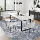 5x7 Area Rug Living Room Rug: Washable Modern Abstract Soft Thin Rug Indoor Floor No Slip Stain Resistant Carpet for Bedroom Dining Room Farmhouse Nursery Home Office - Grey by TinyTreasures Baby Boutique