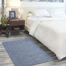 Nourison Positano Indoor/Outdoor Navy Blue 3' x 5' Area Rug, Easy Cleaning, Non Shedding, Bed Room, Living Room, Dining Room, Backyard, Deck, Patio (3x5) by CozyNest Decor
