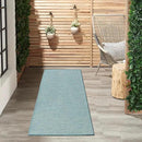 Nourison Positano Aqua 2' x 6' Area Rug Easy Clean, Non Shedding, Bed Room, Living Room, Dining Room, Kitchen (6' Runner) by CozyNest Decor