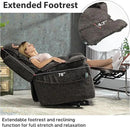 27in Extra Wide Power Lift Recliner Chair for Big Tall with Extended Footrest Heat Massage, Oversized Electric Lift Recliner Chairs for Adults Elderly Seniors, Arm Storage & Cup Holders by CozyNest Decor