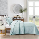 MarCielo 3-Piece 100% Cotton Oversized Bedspread Lightweight Quilt Coverlet Embroidery Farmhouse Bedding Set (TM Mint Green, Oversized Queen (100"x106")) by CozyNest Decor