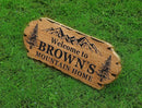Personalized Cabin Sign - Rustic Wood Welcome Sign for Outdoor & Home Wall Decor - Customizable Farmhouse Decor, Backyard Sign & 3D Carving Wood Sign.3D carved decorative wooden plaques. by CozyNest Decor