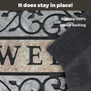 24 * 36" Heavy Duty Welcome Mats Outdoor No Slip Rubber Outdoor Mats for Home Entrance by CozyNest Decor