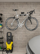 YORKING Bike Wall Mount, Horizontal Wall Mount Hanger Holds Up to 55Lbs Bike Indoor Storage Rack Hook with 5 Adjustable Levels, Extends to Fit 32.6" Handlebars for 1 Bicycle in Home Garage – Black by GreenHaven Gardens
