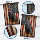FLAGWIX Doberman Pinscher Flag, American Patriot Dog Flag Decorations - 4th of July Decorations for Home, Outside, House Flag 30x40 - Double Sided, Heavy Duty Canvas Flag Indoor Outdoor by GreenHaven Gardens