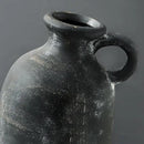 Ceramic Rustic Farmhouse Vase, 12.8" Large Rustic Black Pottery Vases Home Decor Decorative Boho Pampas Vase for Home Decor Table Living Room Decoration Shelf Mantel Enryway Kitchen by CozyNest Decor